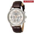 Titan 1734SL01 Neo Analog Silver Dial Men's Watch. 