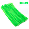 100pcs Valentine's Day Twist Stick / Pipe Cleaner Rod / Chenille Stems / Colorful Sticks Kids Toy Kindergarten DIY Handcraft Material Christmas Chinese New Year Spring Festival Valentine's Day Handmade Gifts. 