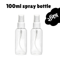 100ml Spray bottle Transparent plastic bottle- 2 pcs. 