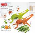 Multi Cutter With Peeler For Vegetable And Fruit Extra Sharp Stainless Steel - Vegetable Cutter. 