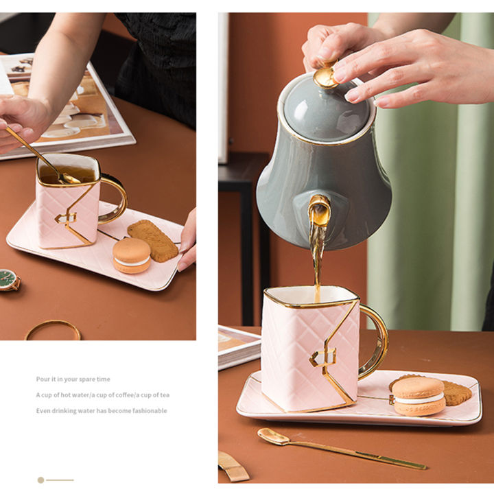 Migeet%20Special%20Handbag-Shaped%20Coffee%20Mug%20Set%20with%20Saucer%20&%20Spoon%20310ML%20Coffee%20Cup%20Ceramic%20Tea%20Cup%20Birthday%20Festival%20Gift%20for%20Mom%20Grandmom%20Wife%20Girlfriend%20-%20Image%205