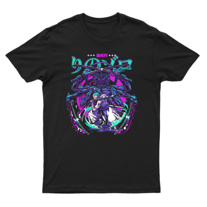 One Piece Anime Zoro T-Shirt By Glyphs Bd - T Shirt - T Shirt