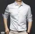 New Stylist Silk Long Sleeve SilemFit Shirt For Men-(Shaton Fabrics ).