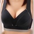 Breastfeeding bra, one piece, without steel ring, thin front buckle, adjustable feeding, gathering, breathable sleep bra for women. 
