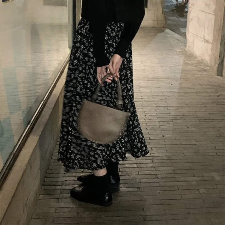 Skirts%20Women%20Design%20High%20Waist%20Summer%20Loose%20Trendy%20Elegant%20Artistic%20BF%20A-Line%20All-match%20Print%20Lovely%20Ins%20Casual%20Tender%20Aesthetic%20-%20Image%204