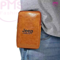 Jeep Artificial Leather Waist Bag for Men.