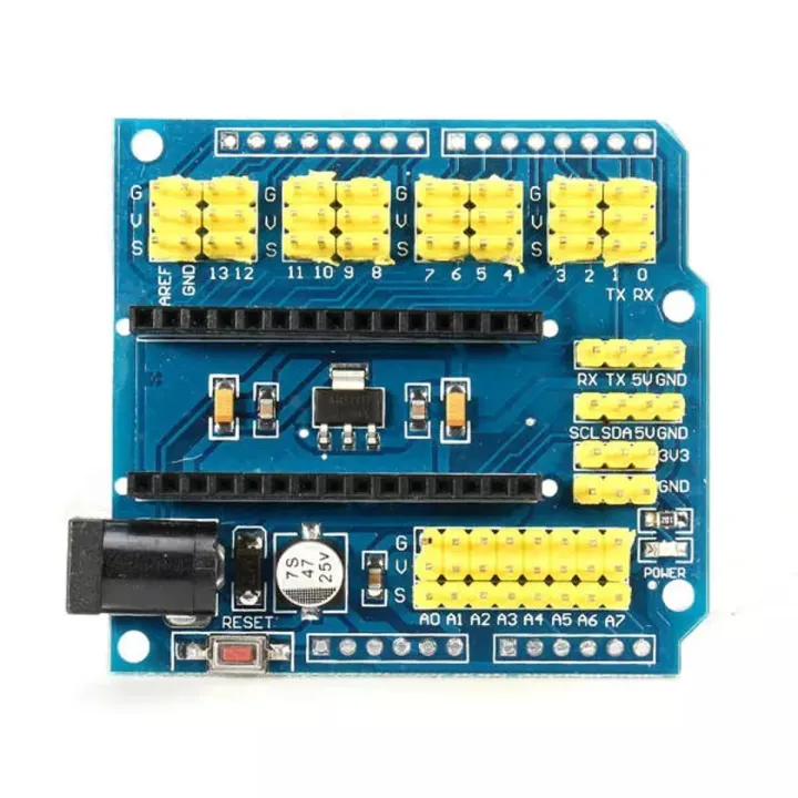 Arduino NANO Expansion Shield ATMEGA328P NANO IO Shield & UNO Multi-Purpose Expansion Board For Arduino Nano 3.0 I/O Expansion Sensor Shield Module Electronics Circuitry & Parts