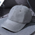 Men's Washed Pure Color Cap Baseball Cap. 
