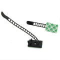 20Pcs Black Sticky Adjustable Wire Ties Cable Clips Clamp Plastic Self Adhesive Cable Ties Fix Holder Clips. 