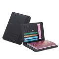 Elastic Band Leather Passport Cover Blocking For Cards Travel Passport Holder Wallet. - Passport Cover - Passport Cover. 