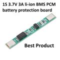 1S 3.7V 3A li-ion BMS PCM battery protection board. 