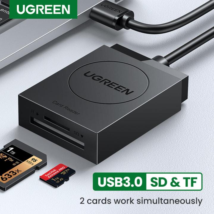【3C VictoryEagle】GREEN USB 3.0 Android SD Card Reader TF SDHC SD MMC RS-MMC Micro SDXC Micros SD SDHC Card UHS-I Cards Read 2 Cards Simultaneously