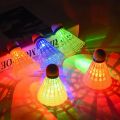 6Pcs/Set Luminous Badminton Balls LED Foamed Plastic Sport Badminton Colorful Light-up Shuttlecocks Children LED Badminton Set.