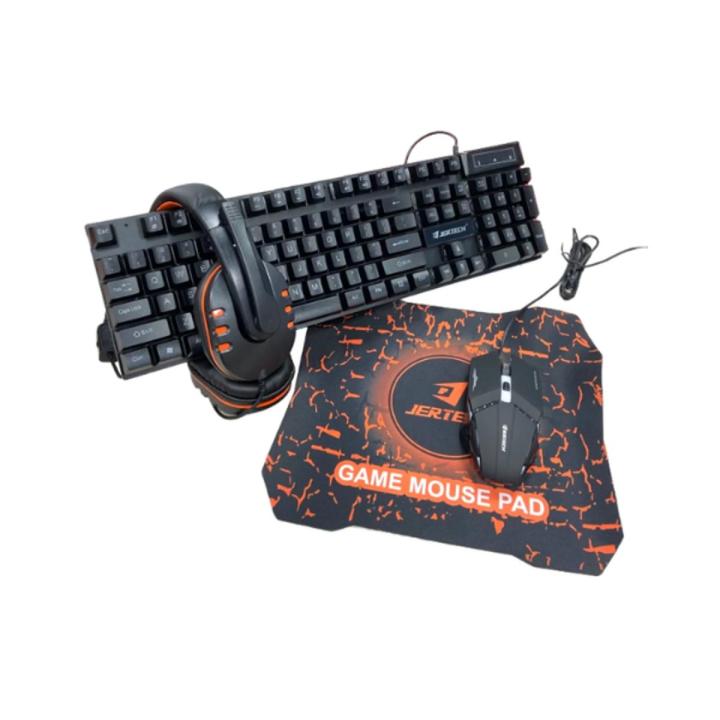 Jertech Victory CT4-01 Backlit 4 In 1 Gaming Combo (Keyboard, Mouse, Headphone and Mouse Pad)