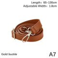 Fashion PU Leather Shoulder Strap Crossbody Bag Strap 130cm Long Double-layer Replacement Bag Belt DIY Buckle Bag Accessories. 