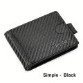 Ultra-thin Carbon Fiber Wallet For Man, RFID Anti-theft Brush Bilfold Credit Card Wallets Clip Credit Card.