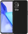 OnePlus 9/9R/9RT/9 Pro Silicone Matte Flexible Soft Phone Case - Black - Phone Back Cover.