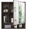 High Quality Multipurpose Mirror with Cabinet Shelf | Engineered Wooden Mirror Shelve for Bathroom, Dining & Living Room.