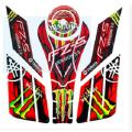 Yamaha FZ-S V3 Fuel Tank Pad Sticker full set for Motorcycle. Moonster Red color. 