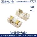 1808 0451 SMD fuse holder Socket box base transposon 6.1x2.69mm temperature Plastic Shell portafusibili. 