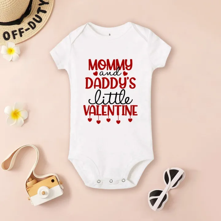 Mommy%20and%20Daddy's%20Little%20Valentine%20Infant%20Bodysuit%20Newborn%20Clothes%20Short%20Sleeve%20Playsuit%20Valentine's%20Day%20Baby%20Boys%20Girls%20Present%20-%20Image%205