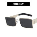 【linfang store】Rectangle Women Sun Glasses Men UV Retro Square Black Sunglasses Luxury Glasses Decoration Eyewear. 