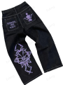Women's Skeleton Embroidery Jeans, Men's Casual Street Style Loose Fit Jeans,Hip Hop Y2K New Straight Cargo Pants Streetwear. 