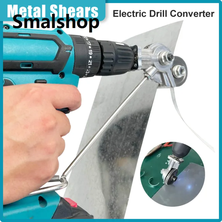 Smalshop Electric Drill Convert Shears Plate Cutter Metal Sheet Cutter ...