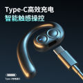 2024 OWS ear-hook wireless Bluetooth headset single-ear dual-speaker super shocking long-lasting sports headset.