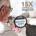 【Versatile】 Quality Appreciation Jewelry Pocket Magnifying Magnifying 15X.