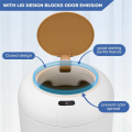 Smart Detection Sensor Trash Can No-Dead-Angle Sensor Trash Can Low Energy Consumption andLong Battery Life All-Round Recognition, No Dead Angle.