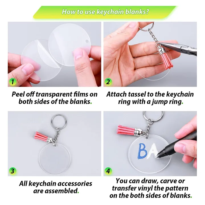 50%20Sets%20Blank%20Keychains%20for%20Vinyl,%20Acrylic%20Keychain%20Blanks%20-%20Image%203