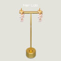 Her Lab Jewelry |Vineyard Themed Pearl Tassel Earrings. 