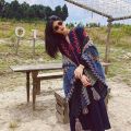 Xinjiang Qinghai Travel Shawl Large Scarf Women's Autumn and Winter Yunnan National Style Travel Cloak Talma Thick Warm.