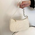 Winter Corduroy Underarm Bag Casual Women Shoulder Bags Travel Armpit Shopping Pouch Phone Pouch Female Chains Handbag Clutch. 