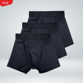 Pack of 3 Pcs Men's Cotton Stretch Boxer Trunks Underwear From Levin. 