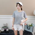 2019 Short Sleeve T T-shirt Women's Pullover Student Wear Loose 7 Color 3D Love Letter Fashion Summer Selected New Products.