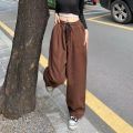 Baggy Pants Women Sporty Casual Vintage Japan Fashion Chic Streetwear BF Unisex Students All-match High Waisted Wide Leg Autumn.