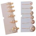 6PCS Creative Korean Bubble Hairpins For Woman Transparent Soap Bubble Hair Clips Pretty Alloy Spring Clips Hair Decoration. 