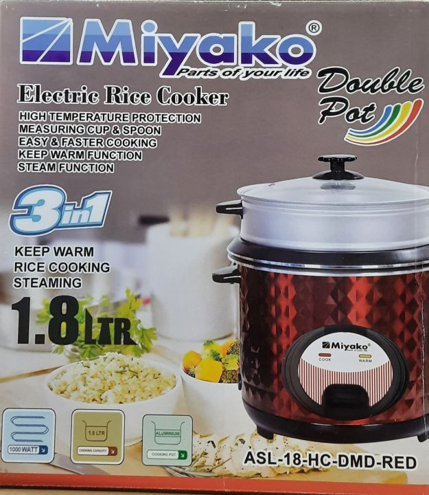 Miyako%201.8%20LTR%20Double%20Pot%20Rice%20Cooker%20ASL-18-HC-DMD%20-%20Image%203