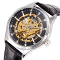 BALEITE Barrett Automatic Hollow Tourbillon Mechanical Watch Men's Business Leather Student Sports Fashion Watch. 