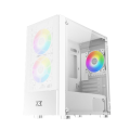 Xigmatek Oreo Arctic # EN47772# Tempered Glass Mini Tower Casing. 