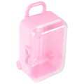 Pink mini roller travel suitcase candy box personality wedding candy box luggage trolley case candy toy small storage box. 