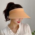 Women Summer Hat Multicolor Beach Hat Sun Visor Wide-brimmed Hat Adjustable UV Protection.