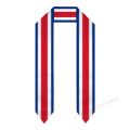 Custom Name Or Logo Costa Rica Flag Scarf Graduation Stole Sash International Study Abroad Class of 2023 Shawl. 