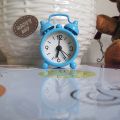 Creative Cute Mini Metal Small Alarm Clock Electronic Home Children's Room Decoration Small Alarm Clock Cute Small Alarm Electro. 