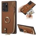 Cross Leather Ring Vertical Zipper Wallet Back Phone Case For Samsung Galaxy S22+ 5G/Samsung Galaxy S21 5G/Samsung Galaxy A32 4G/Samsung Galaxy S20/Samsung Galaxy S23 Ultra 5G/Samsung Galaxy A54 5G/Samsung Galaxy A04e/S. 