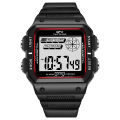 Shock Resistant Digital Watch - 3ATM Water Resistant Rectangular Dial.
