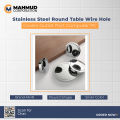Stainless Steel Round Table Wire Hole Covers Outlet Port Computer PC Desk Cable Grommet Line Holder-60mm-MHN. 