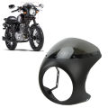 Motorcycle Headlight Fairing Headlight Fairing Cover Clear Lighting Front Universal for Round Headlights Motorbike. 